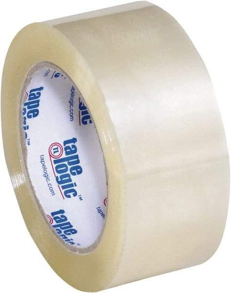 Tape Logic - 2" x 110 Yd Clear Acrylic Adhesive Packaging Tape - Polypropylene Film Backing, 2.2 mil Thick, 21.4 Lb Tensile Strength - Americas Industrial Supply