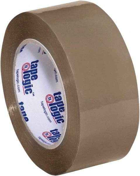 Tape Logic - 2" x 110 Yd Tan Acrylic Adhesive Packaging Tape - Polypropylene Film Backing, 2.6 mil Thick, 24.7 Lb Tensile Strength - Americas Industrial Supply