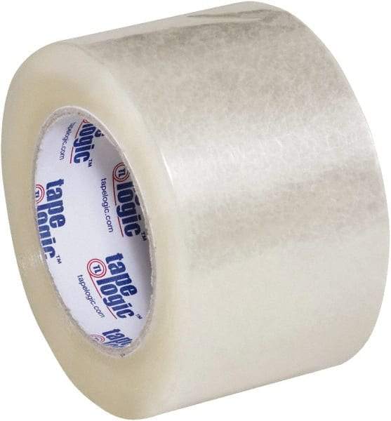 Tape Logic - 3" x 110 Yd Clear Acrylic Adhesive Packaging Tape - Polypropylene Film Backing, 2.6 mil Thick, 24.7 Lb Tensile Strength - Americas Industrial Supply