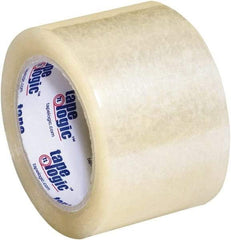 Tape Logic - 3" x 55 Yd Clear Acrylic Adhesive Packaging Tape - Polypropylene Film Backing, 3.5 mil Thick, 33.7 Lb Tensile Strength - Americas Industrial Supply