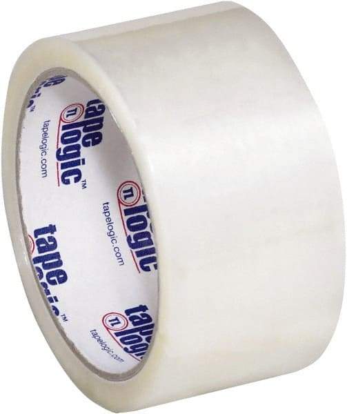 Tape Logic - 2" x 55 Yd Clear Hot Melt Adhesive Packaging Tape - Polypropylene Film Backing, 1.6 mil Thick, 26 Lb Tensile Strength - Americas Industrial Supply