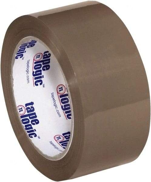 Tape Logic - 2" x 110 Yd Tan Hot Melt Adhesive Packaging Tape - Polypropylene Film Backing, 2.5 mil Thick, 36 Lb Tensile Strength - Americas Industrial Supply