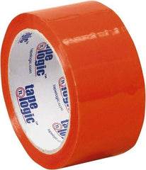 Tape Logic - 2" x 55 Yd Orange Acrylic Adhesive Packaging Tape - Polypropylene Film Backing, 2.2 mil Thick, 21.4 Lb Tensile Strength - Americas Industrial Supply