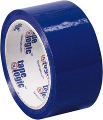 Tape Logic - 2" x 55 Yd Blue Acrylic Adhesive Packaging Tape - Polypropylene Film Backing, 2.2 mil Thick, 21.4 Lb Tensile Strength - Americas Industrial Supply