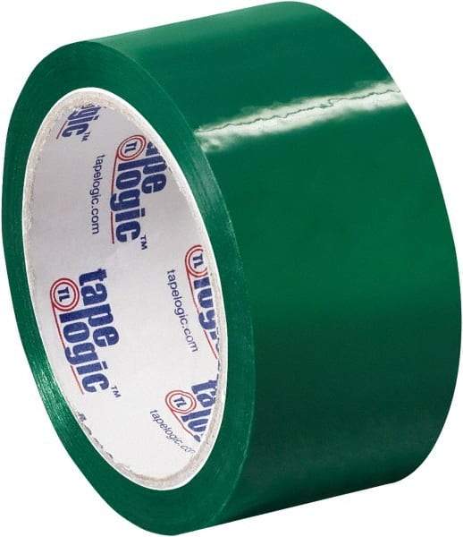 Tape Logic - 2" x 55 Yd Green Acrylic Adhesive Packaging Tape - Polypropylene Film Backing, 2.2 mil Thick, 21.4 Lb Tensile Strength - Americas Industrial Supply