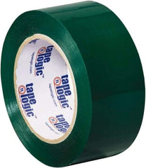 Tape Logic - 2" x 110 Yd Green Acrylic Adhesive Packaging Tape - Polypropylene Film Backing, 2.2 mil Thick, 21.4 Lb Tensile Strength - Americas Industrial Supply