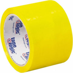 Tape Logic - 3" x 55 Yd Yellow Acrylic Adhesive Packaging Tape - Polypropylene Film Backing, 2.2 mil Thick, 21.4 Lb Tensile Strength - Americas Industrial Supply