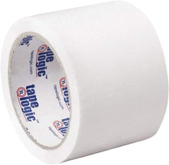 Tape Logic - 3" x 55 Yd White Acrylic Adhesive Packaging Tape - Polypropylene Film Backing, 2.2 mil Thick, 21.4 Lb Tensile Strength - Americas Industrial Supply