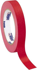 Tape Logic - 3/4" Wide x 60 Yd Long Red Crepe Paper Masking Tape - 4.9 mil Thick - Americas Industrial Supply