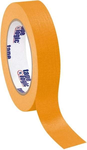 Tape Logic - 1" Wide x 60 Yd Long Orange Crepe Paper Masking Tape - 4.9 mil Thick - Americas Industrial Supply