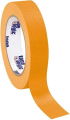 Tape Logic - 1" Wide x 60 Yd Long Orange Crepe Paper Masking Tape - 4.9 mil Thick - Americas Industrial Supply