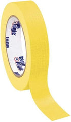 Tape Logic - 1" Wide x 60 Yd Long Yellow Crepe Paper Masking Tape - 4.9 mil Thick - Americas Industrial Supply