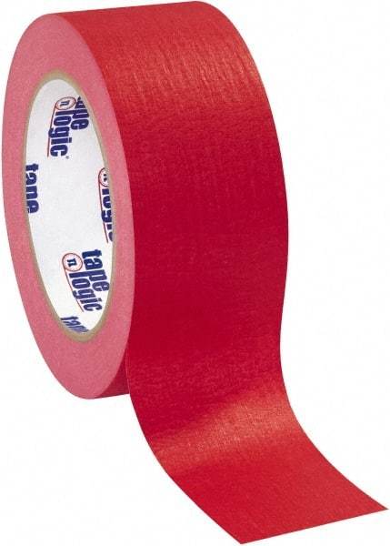 Tape Logic - 2" Wide x 60 Yd Long Red Crepe Paper Masking Tape - 4.9 mil Thick - Americas Industrial Supply