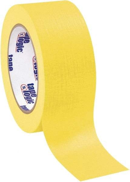 Tape Logic - 2" Wide x 60 Yd Long Yellow Crepe Paper Masking Tape - 4.9 mil Thick - Americas Industrial Supply