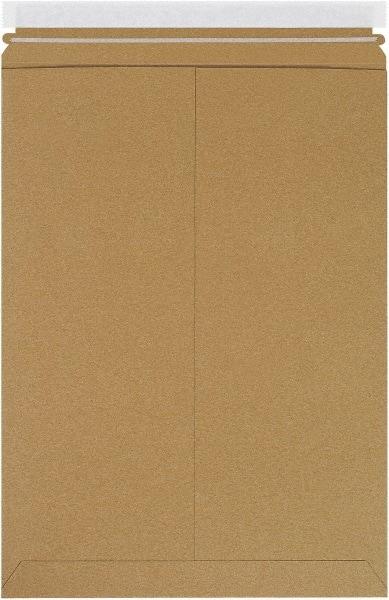 Made in USA - 18" Long x 13" Wide Peel-Off Self-Seal Flat Mailer - Kraft - Americas Industrial Supply