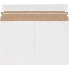 Made in USA - 6" Long x 9-1/2" Wide Peel-Off Self-Seal Flat Mailer - White - Americas Industrial Supply
