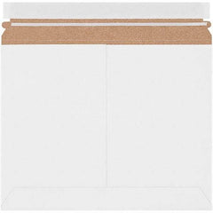 Made in USA - 9" Long x 11-1/2" Wide Peel-Off Self-Seal Flat Mailer - White - Americas Industrial Supply