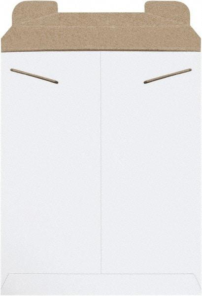 Made in USA - 13-1/2" Long x 11" Wide Regular Flat Mailer - White - Americas Industrial Supply