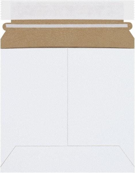 Made in USA - 6" Long x 6-3/8" Wide Peel-Off Self-Seal Flat Mailer - White - Americas Industrial Supply