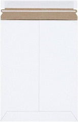 Made in USA - 11-1/2" Long x 9" Wide Peel-Off Self-Seal Flat Mailer - White - Americas Industrial Supply