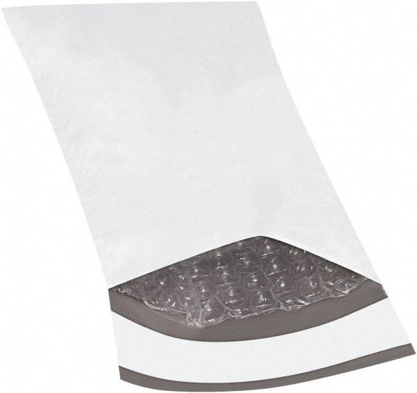 Made in USA - 8" Long x 4" Wide Peel-Off Self-Seal Padded Mailer - White - Americas Industrial Supply