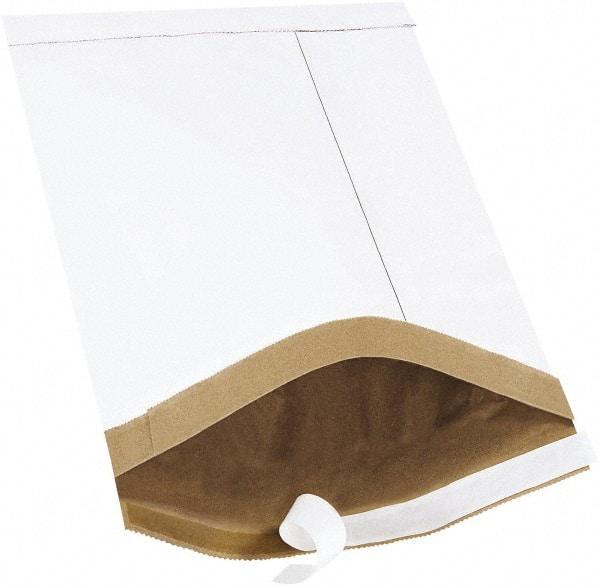 Made in USA - 14-1/2" Long x 8-1/2" Wide Peel-Off Self-Seal Padded Mailer - White - Americas Industrial Supply