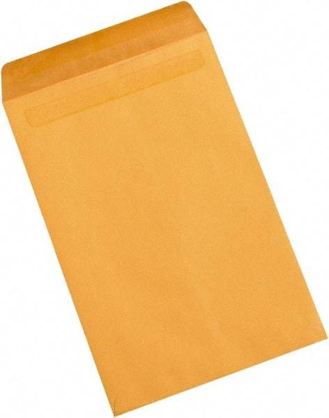 Made in USA - 15" Long x 10" Wide Self Seal Natural Kraft Envelope - Kraft - Americas Industrial Supply