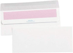 Made in USA - 9-1/2" Long x 4-1/8" Wide Self Seal Plain White Envelope - White - Americas Industrial Supply