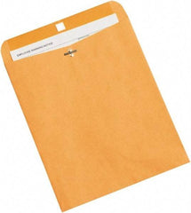 Made in USA - 12" Long x 10" Wide Clasp Brown Kraft Envelope - Kraft - Americas Industrial Supply