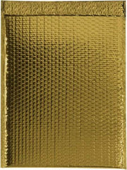 Made in USA - 17-1/2" Long x 13" Wide Peel-Off Self-Seal Bubble Mailer - Gold - Americas Industrial Supply