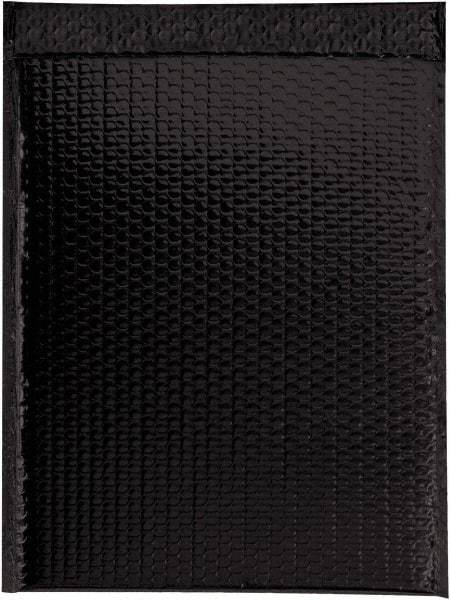 Made in USA - 17-1/2" Long x 13" Wide Peel-Off Self-Seal Bubble Mailer - Black - Americas Industrial Supply
