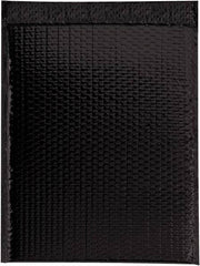 Made in USA - 17-1/2" Long x 13" Wide Peel-Off Self-Seal Bubble Mailer - Black - Americas Industrial Supply