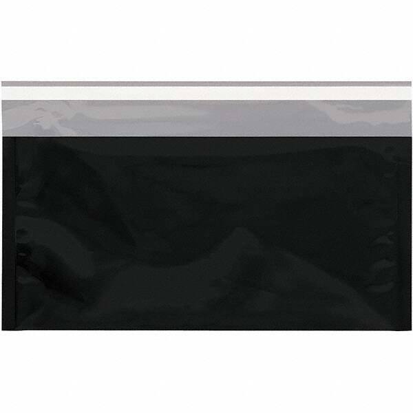 Value Collection - 10-1/4" Long x 6-1/4" Wide Peel-Off Self-Seal Metallic Mailer - Black - Americas Industrial Supply