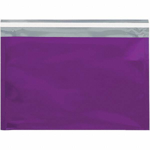 Value Collection - 12-3/4" Long x 9-1/2" Wide Peel-Off Self-Seal Metallic Mailer - Purple - Americas Industrial Supply