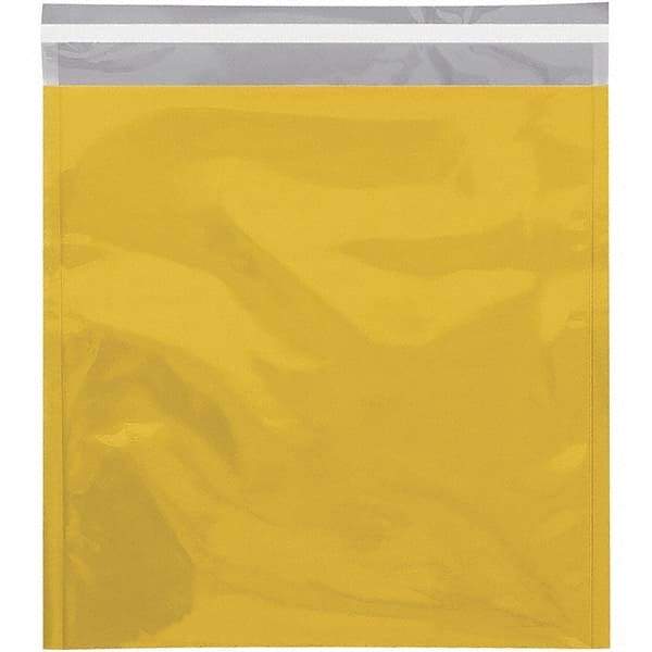 Value Collection - 13" Long x 10-3/4" Wide Peel-Off Self-Seal Metallic Mailer - Gold - Americas Industrial Supply