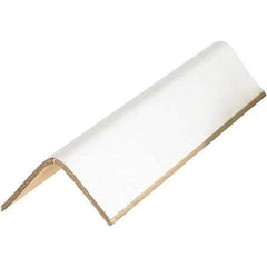 Made in USA - 72" Long x 3" Wide x 3" High Edge Guard - White, Case - Americas Industrial Supply