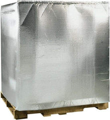 Made in USA - 48" Long x 40" Wide x 48" High x 3/16" Thick Pallet Cover - Silver, Case - Americas Industrial Supply