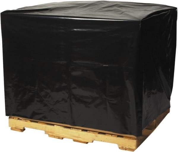 Made in USA - 49" Long x 51" Wide x 97" High Pallet Cover - Black, Case, 50 Piece - Americas Industrial Supply