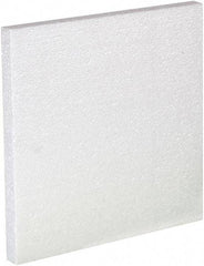 Made in USA - 12" Long x 12" Wide x 1" High x 1" Thick Polystyrene Foam - White, Case - Americas Industrial Supply