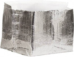 Made in USA - 12" Long x 12" Wide x 6" High x 3/16" Thick Box Liner - Silver, Case - Americas Industrial Supply