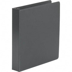 UNIVERSAL - 275 Sheet Capacity, 8-1/2 x 11", Non-View Ring Binder - Polypropylene, Black - Americas Industrial Supply