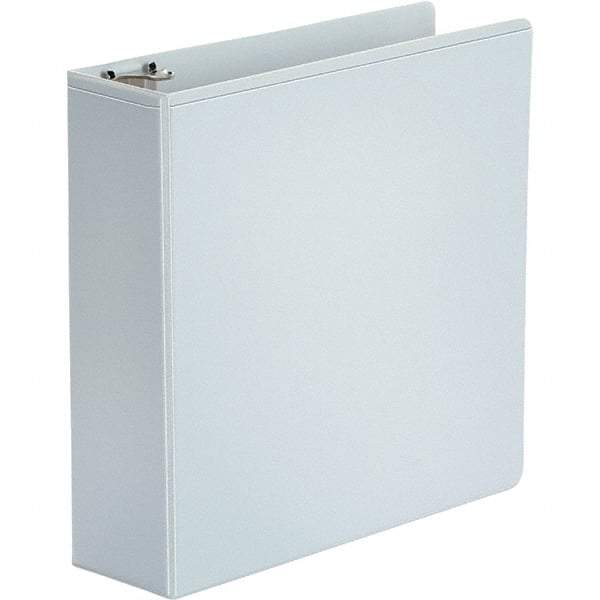 UNIVERSAL - 460 Sheet Capacity, 8-1/2 x 11", View Ring Binder - Polypropylene, White - Americas Industrial Supply