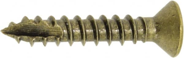 Hager - #9 Brass Hinge Screws - 1" Long - Americas Industrial Supply