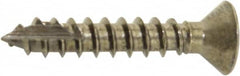 Hager - #9 Brass Hinge Screws - 1" Long - Americas Industrial Supply
