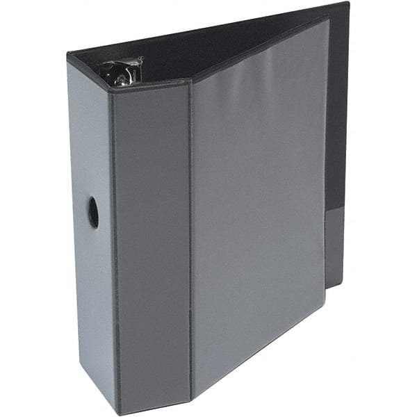 Universal One - 1,050 Sheet Capacity, 8-1/2 x 11", View Ring Binder - Polypropylene, Black - Americas Industrial Supply