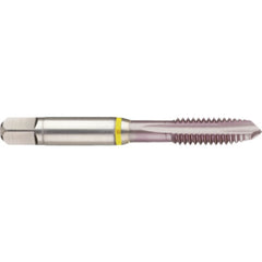 ‎1/4-20 3 Flute 2B Cobalt Spiral Point Plug Yellow Ring Tap-MolyGlide - Americas Industrial Supply