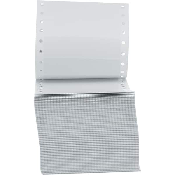 UNIVERSAL - 5" Long, White Paper Shipping Label - For Dot Matrix Printers - Americas Industrial Supply