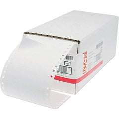 UNIVERSAL - 6" Long, White Paper Shipping Label - For Dot Matrix Printers - Americas Industrial Supply