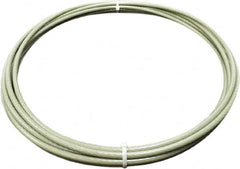 Loos & Co. - 50' Long, 1/8" x 3/32" Diam, Galvanized Steel Wire Rope - 920 Lb Breaking Strength, 7 x 7, Nylon Coating - Americas Industrial Supply