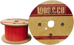 Loos & Co. - 3/16" x 1/8" Diam, Galvanized Steel Wire Rope - 1,700 Lb Breaking Strength, 7 x 7, Vinyl Coating - Americas Industrial Supply